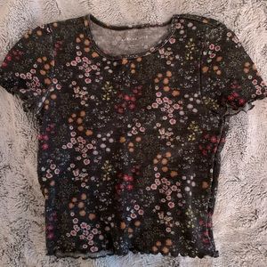 American Eagle floral shirt
